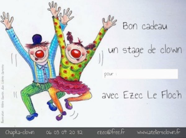 Offrez un stage clown à vos proches