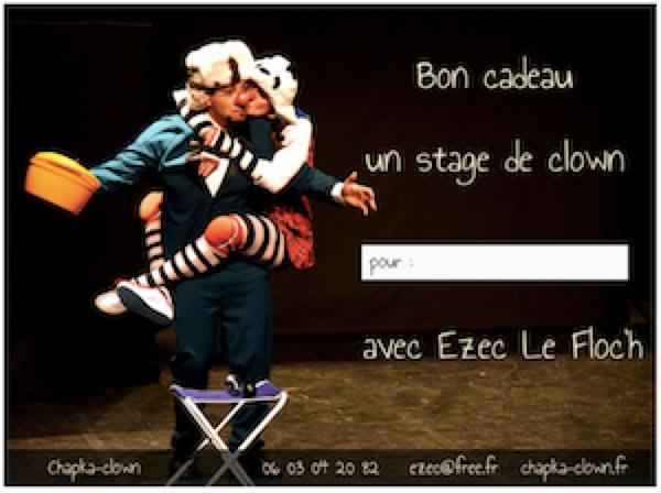 Offrez un stage clown à vos proches